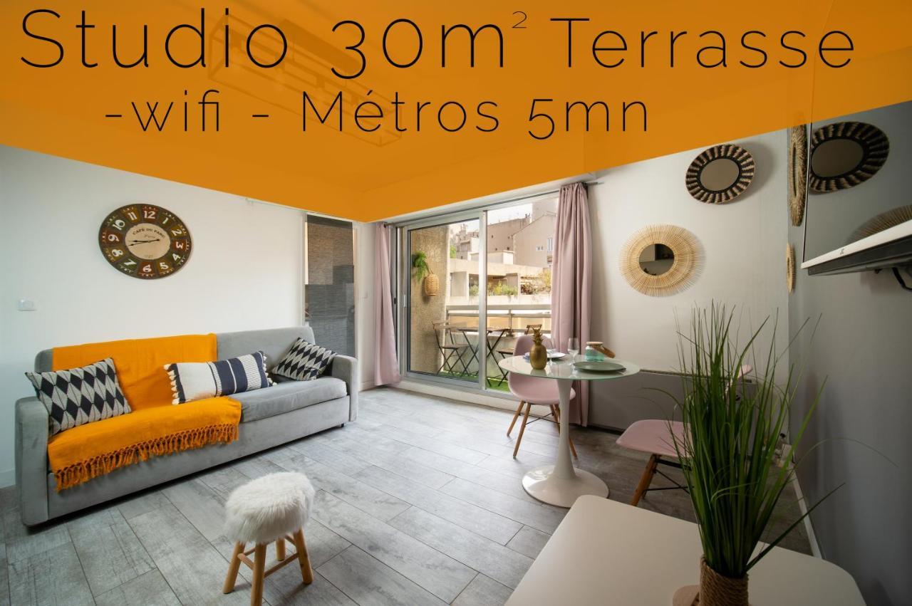 Appartement Terrasse Vieux Port Cour Julien Marseilles Buitenkant foto